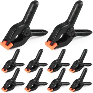 10 pcs spring clamps 45 inch large plastic spring clips clamps heavy duty woodworking clamps for crafts balloon arch photography backdrop stand pool cover clips