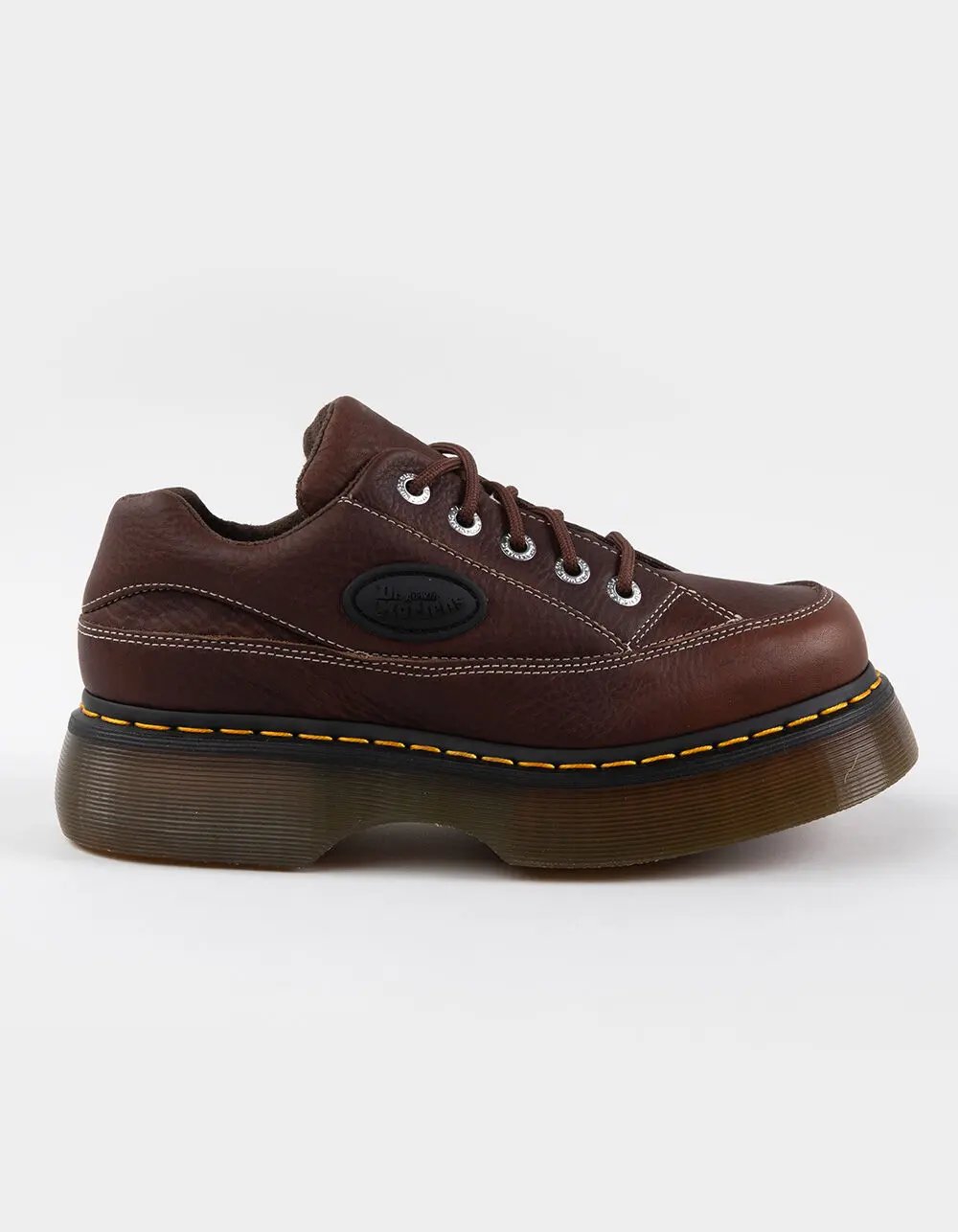 DR. MARTENS Buzz 5-Eye Womens Grizzly Leather Shoes DR. MARTENS Buzz 5-Eye Womens Grizzly Leather Shoes