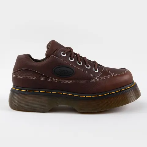 DR. MARTENS Buzz 5-Eye Womens Grizzly Leather Shoes