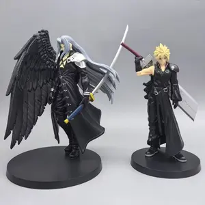 Final Fantasy Vii Cloud Strife Figure Model, Anime Car Dashboard Ornament, Desktop Decoration, Collectible Handmade Figurine, PVC Action Figures
