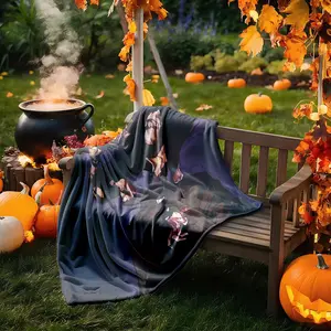 1 piece Eijiro Kirishima's Awakened State in My Hero Academia themed flannel blanket - Flannel blanket with modern design, suitable for sofas and beds, all-season use, super soft and comfortable, digitally printed pattern, 100% polyester material