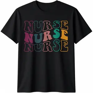 100% Cotton Retro Future Nurse Life for Registered Nurse Tee Nurse's Day T-Shirt