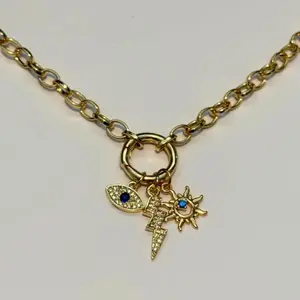 Personalized Round Carabiner Custom Charm Necklace Or Bracelet - 300+ Charms To Choose From!