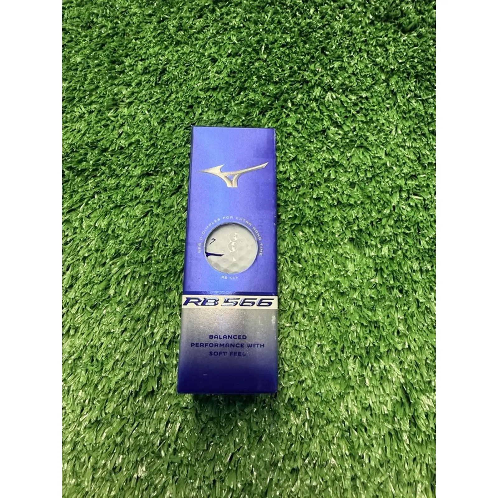 Mizuno RB 566 White Golf Ball Sleeve - 3 Ball Capacity, Balanced Performance with Soft Feel, Ideal for Golf Enthusiasts