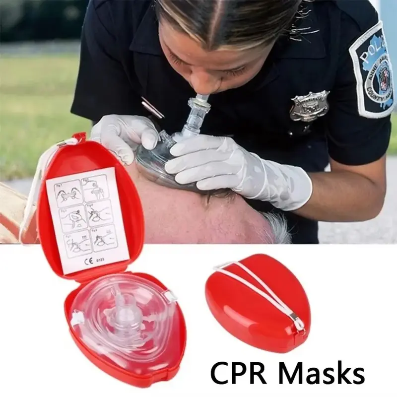 Reusable Professional Emergency Cardiopulmonary Resuscitation Breathing Mask, Protects Rescue Personnel, Artificial Respirator, Portable, Safety, Safety Equipment