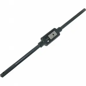 Straight Handle Tap Wrench with Greenfield Threading, Tap Capacity 1/4 to 1-1/8 Inches, 19 in Overall Length, Model 420951