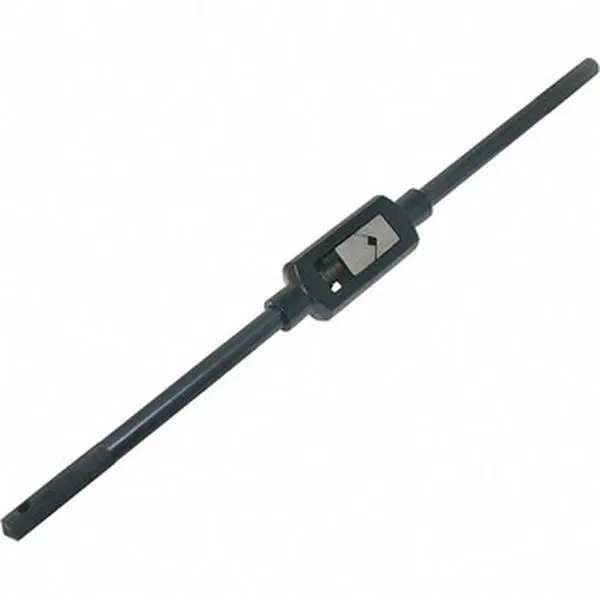 Straight Handle Tap Wrench with Greenfield Threading, Tap Capacity 1/4 to 1-1/8 Inches, 19 in Overall Length, Model 420951