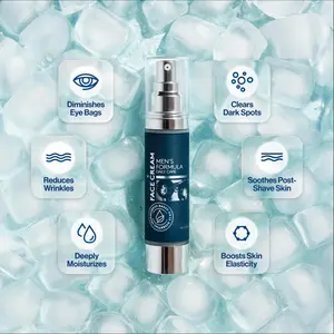 Men's Particle 6-in-1 Smooth Coffee Face Cream - Daily Hydrating Moisturizer with Shea Blend, Vitamin C, Jojoba Oil, Vitamin E, Hyaluronic Acid, Lactic Acid - 1 Pack (1.7 FL OZ) Moisture Bottle for Healthy Skin Support