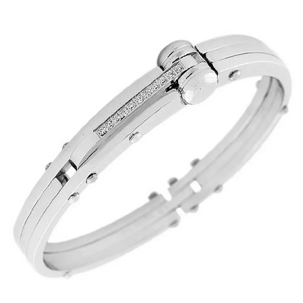 My Daily Styles Men's Stainless Steel Bracelet, Modern Handcuff Style with a Secure Feel, for Daily Wear, Bracelet Stacking, Arm Candy & Anniversary Gift, Handcuff Look, Arm Candy Accessories, Band Style