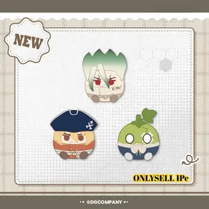 Dr. STONE Squishy Plush Toy, Officially Licensed Super Cute Senku Ishigami & Ryusui Nanami Sponge Doll, Soft Stress Relief Fidget for Teens Adults Fans, Collectible Gift Idea（Free random badge for first 50 orders）