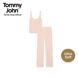 Women's Cotton Pointelle Rib Tank & Pant Set