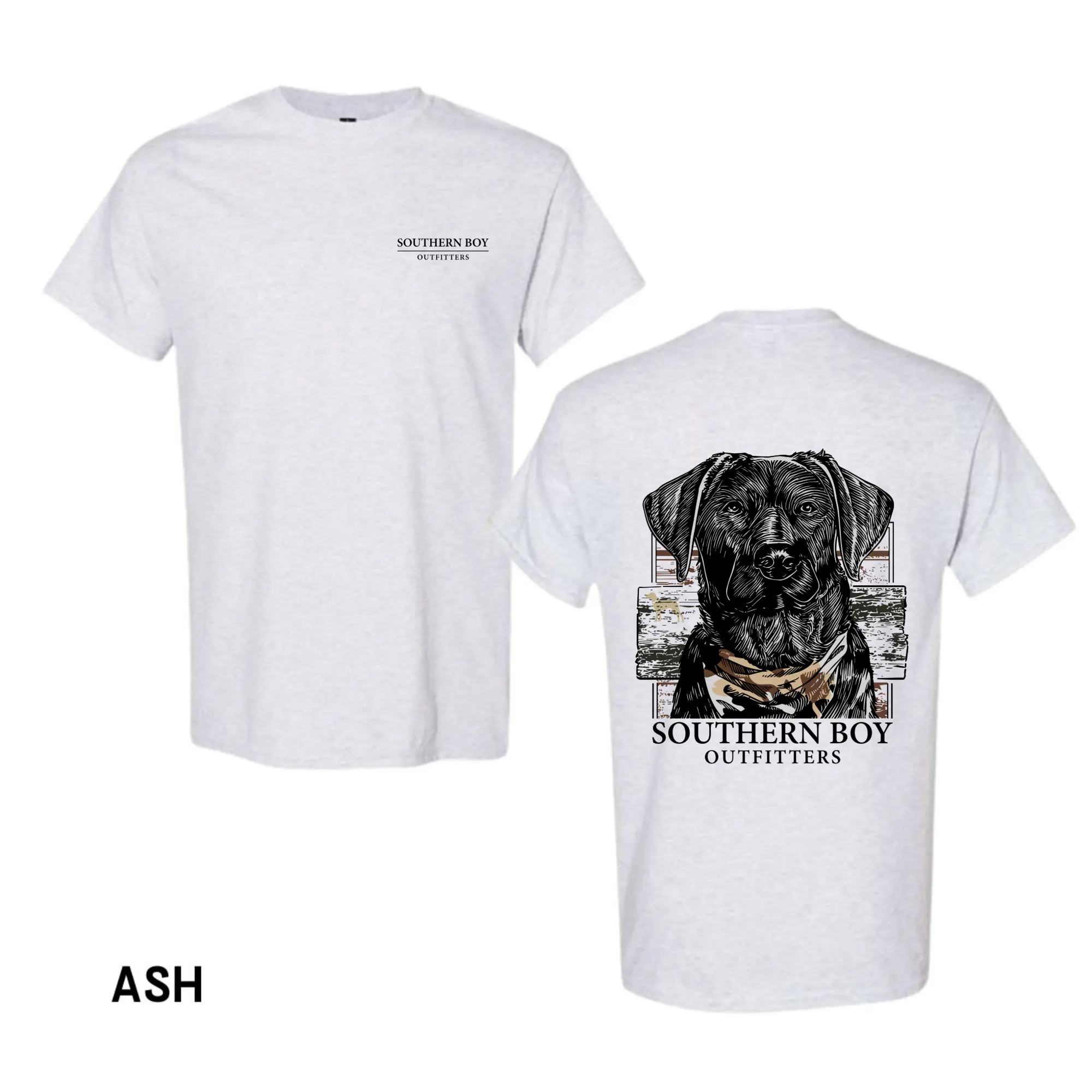 Southern Boy Outfitters Black Lab T-Shirt, Hunting Dog Graphic Tee