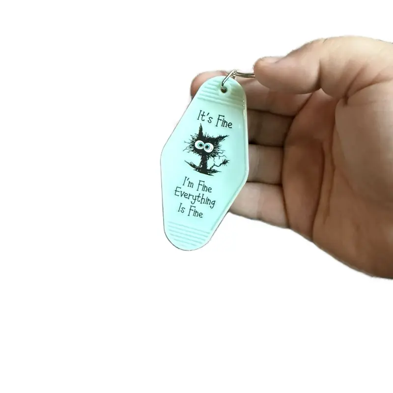 Motel Keychain - It’s Fine, I’m Fine Everything Is Fine
