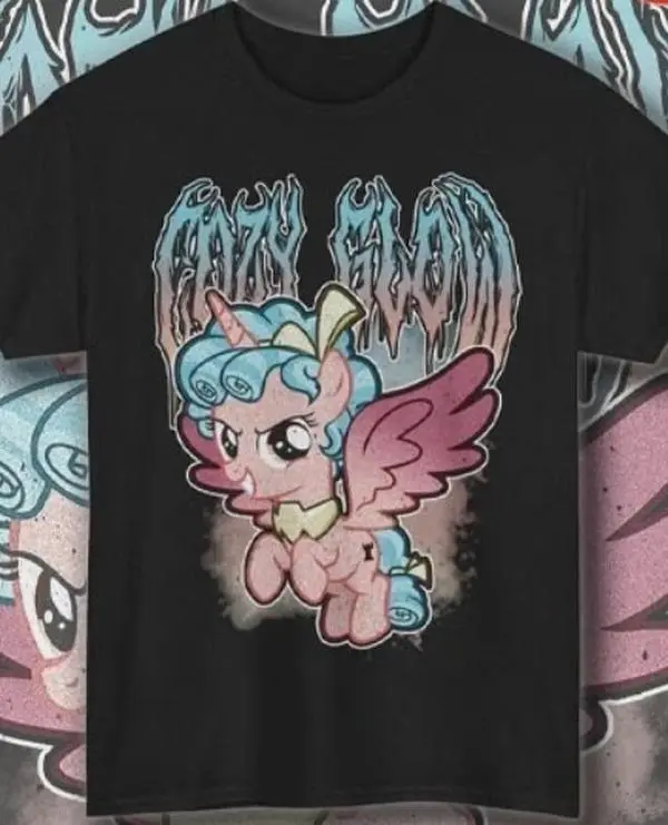 Cozy Glow My Little Pony Metal Shirt Goth Punk Halloween, Unisex T-Shirt All Sizes, Crewneck Streetwear