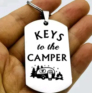 keys to the camper hot outdoor life Keychain