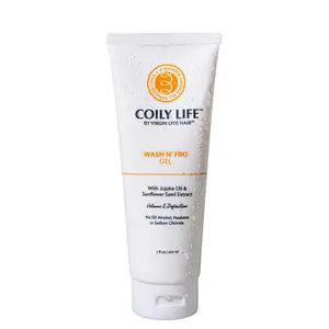Coily Life Wash N Fro Styling Gel Frizz Free Flake Free Curl Defining Weightless