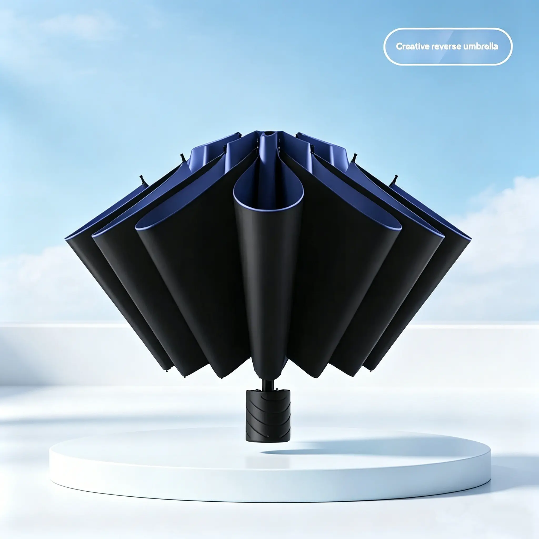 Quality Big Umbrella 130cm, Manual Folding Umbrella, Rain and Sun Protection, Rain Umbrellas, Rainproof Umbrella, 10 Ribs, Windproof, Wind Resistant Umbrella, Fashionable, Business Use, Men & Women, 1pc, Windproof Waterproof Umbrella