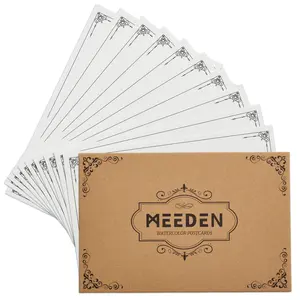 MEEDEN Blank Watercolor Paper Postcards: 4"X6" 140lb/300gsm Travel Water Color Post Cards - 10 Sheets 100% Cotton Art Painting Paper for DIY Mailing Invitations Greeting