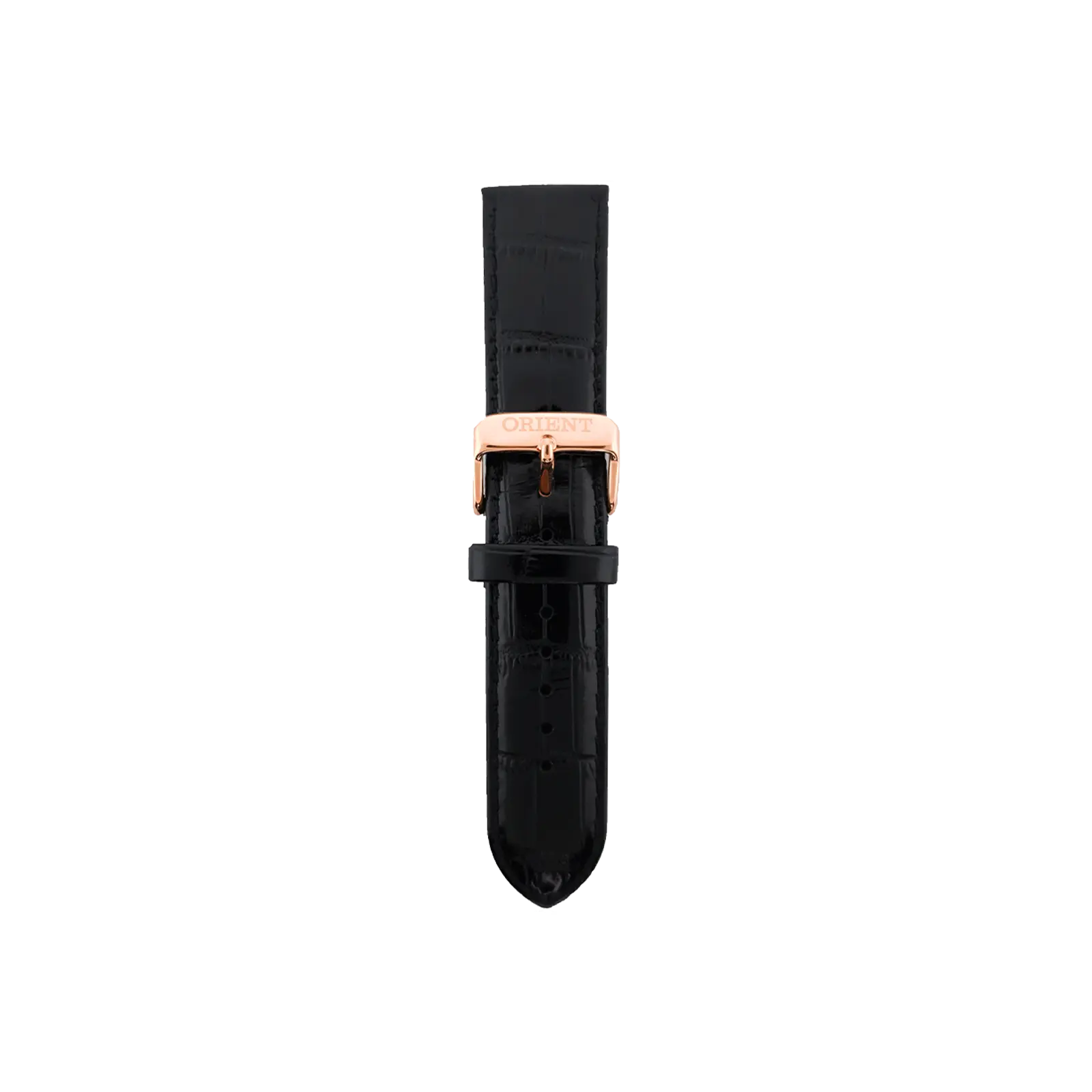 21mm Black Leather Watch Strap - Classic Adjustable Buckle Replacement Band Compatible with Bambino V1 & V2 Fashion Watch Models