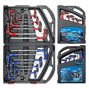 16-Piece T-Handle Allen Wrench Set, Long-Arm Torx and Hex Key Set With Storage Box, Portable Allen Key Set For Basic Home Repairs And Mechanical Maintenance