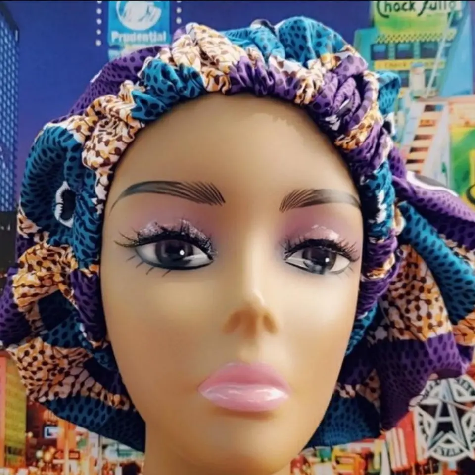 Sierra Eve (Small), Satin lined hair bonnet for sleeping