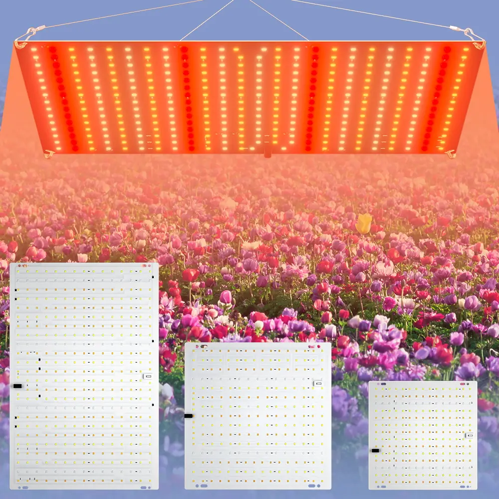 400W LED Full Spectrum Plant Grow Light with Hook US Plug 110/220V 2Modes VEG/BLOOM Dimmable Indoor Quantum Board UV IR, Grow Lights For Indoor Plants, Flower Succulent Veg Cactus Fruit Bonsai Lamp Plant Growing Lamp
