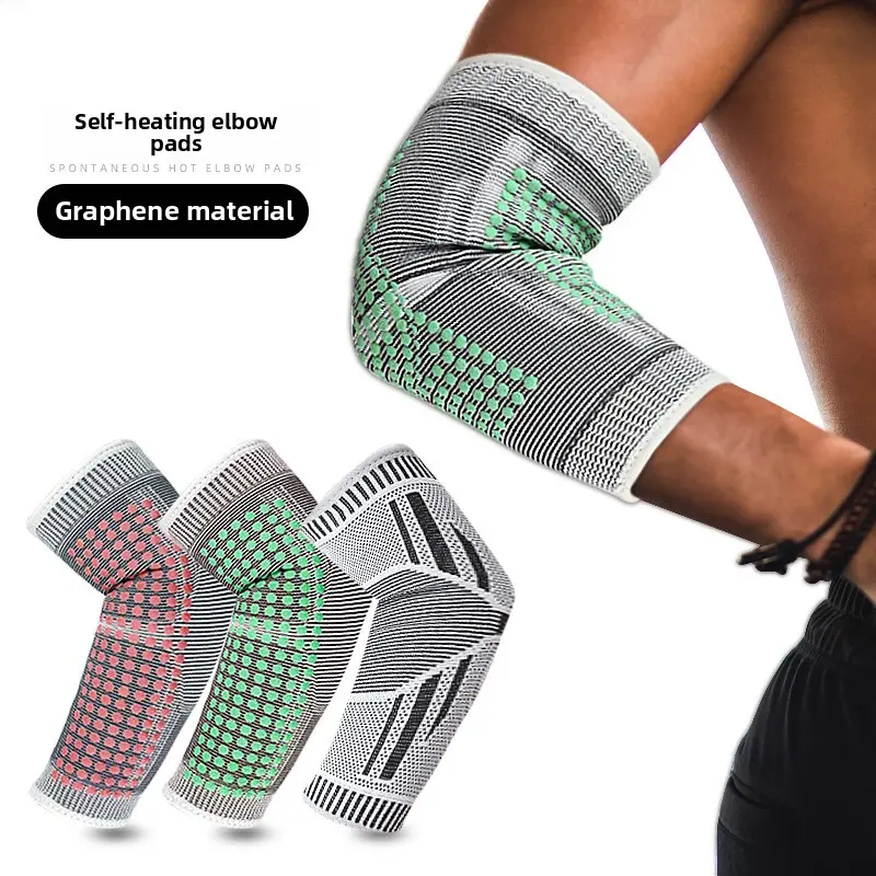 Graphene Infused Elbow Support For Joint Pain Relief Provides Warmth In Cold Weather For Outdoor Activities
