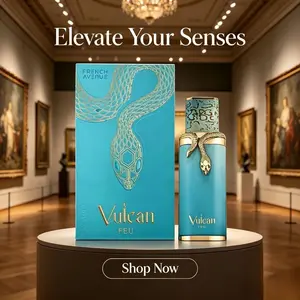 Eau De Parfum for Men 100ML, Woody Gourmand Fragrance, Mango Ginger & Oud, Long Lasting Unisex Scent, Vulkan Feu Exclusive Edition, Gift for Him