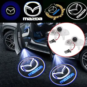 2PCS LED Car Door Projector Welcome Lights Decor for Mazda Mazda6 2009-2015 Mazda8 2011-2015 RX-8 2004-2010 CX-9 2013