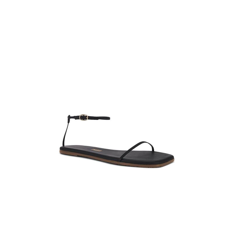 TKEES Square Toe Twiggy Sandal in Sable