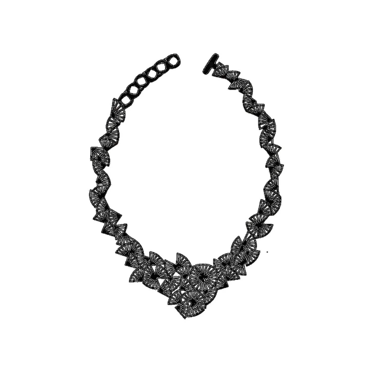 Unisex Geometric Batucada Origami Costume Jewelry Necklace - Trendy Fashion Accessory