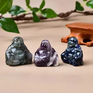 Natural Crystal Carved Figurine, Crystal Carving, 1 Count Handmade Crystal Craft, Office Desktop Ornament, Home Decor, Perfect Gift Choice