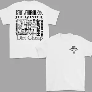 ToolHeaven Cody Johnson T-Shirt - Country Music Graphic Tee, Cow Skull Print Cozy Cotton Shirt, Oversized Unisex Streetwear Top, Gifts for CoJo Fans, Menswear Tops, Men's T-shirts