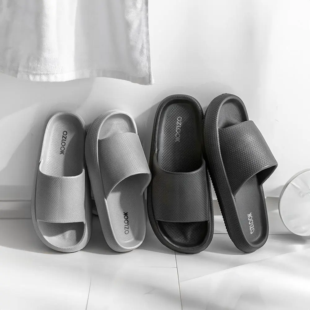 Minimalist Ultra Soft Cloud Sports Slide Sandals, 4CM Thick Molded EVA Non-Slip Sole, Open-Toe Silhouette, Bathroom Safe for Casual Walks & All-Day Wear