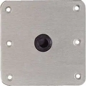 Attwood 67739 0.75 in. Lock N Pin Base Plate 7 x 7 in. Stainless Steel