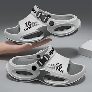 Men’s Summer Outdoor Sandals with Thick Sole, Soft Non-Slip Design, Odor Control, Dual Wear Options, for Sports and Beach Use