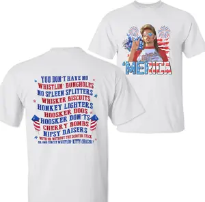 Joe Dirt Merica Fireworks Shirt, Party InThe USA 4th Of July Shirt, IndependenceDay Tee, 2 Sided Graphic Printed UnisexClassic Cotton T-shirts Womenswear Top,Menswear Top in all Sizes