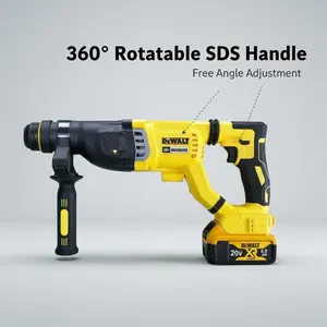 DEWALT DCH263 20V M18 Cordless Rotary Hammer, Heavy-Duty Performance for Concrete Drilling, Masonry Work & Building Construction