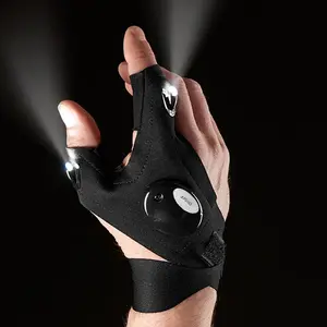 LED Light Flashlight Gloves, 1 Count/1 Pair Lighted Outdoor Sports Gloves, Suitable for Fishing, Camping, Hiking and Survival Rescue, Valentine's Day Gift