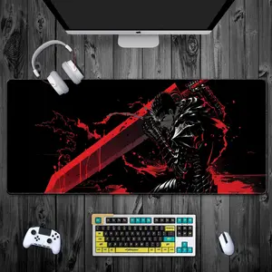 [Sale Up To 50%] Berserk Desk Mat Guts Dragon Slayer Anime Gaming Mouse Pad