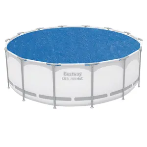 Bestway Round Solar Pool Cover for 18' Frame & Steel Wall Above Ground Pools