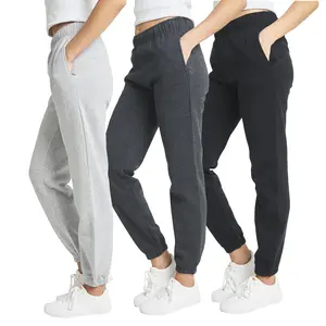 Ultra Performance Women's 3 PK High Waisted Fleece Cinched Pant Soft Jogger Trousers All Seasons Streetwear Joggers
