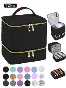 2025 summer double layer nail polish storage everyday bags, makeup bag set, nail art organizer, durable cosmetic storage zipper makeup organizer travel ( bag only), girlfriend gifts, cosmetics organizer, makeup pouch, makeup case, travel essentials