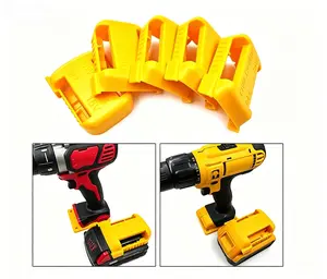 Battery Protective Card Sleeve Organiser with Fixed Bracket, Hangable Hanging Clip, 10 Packs (for Dewalt) – Sturdy, Lightweight, Anti-Drop, Space-Saving Storage for Household Tools Users