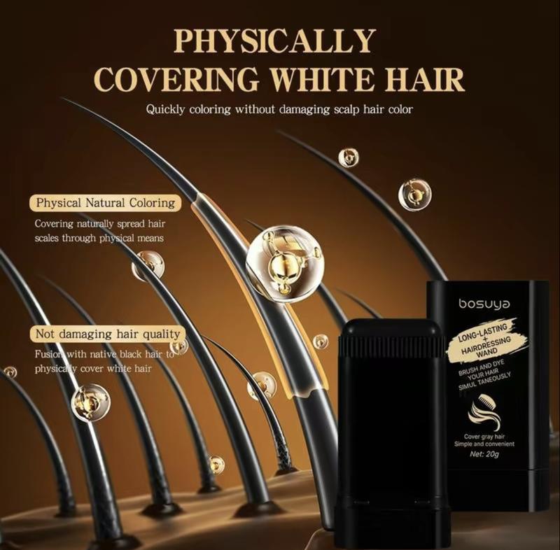 Bosuya Ultimate Hair Dye Comb 20ml Disposable Pen Waterproof Sweatproof Easy Application Fast Color Replenishment Long-lasting NonFading Ideal for Blonde Highlights Haircare Natural 01#Black Black Friday Exclusive Gentle