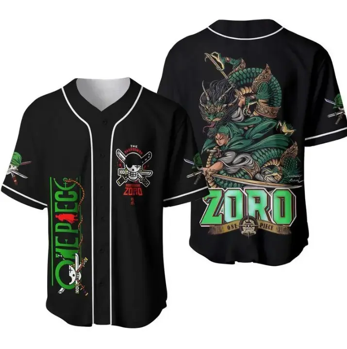 Zoro The Swordman Baseball Jersey & Women, Baseball Jersey for Men and Women, Baseball Jersey Style