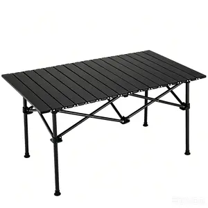 Durable Foldable Camping Table, Multipurpose Outdoor Table for Patio, Backyard and Gatherings