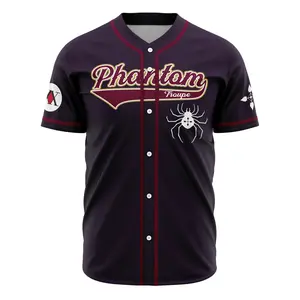 Men's Professional Phantom Troupe Chrollo Hunter X Hunter Baseball Jersey, Sports & Outdoor Clothing Top