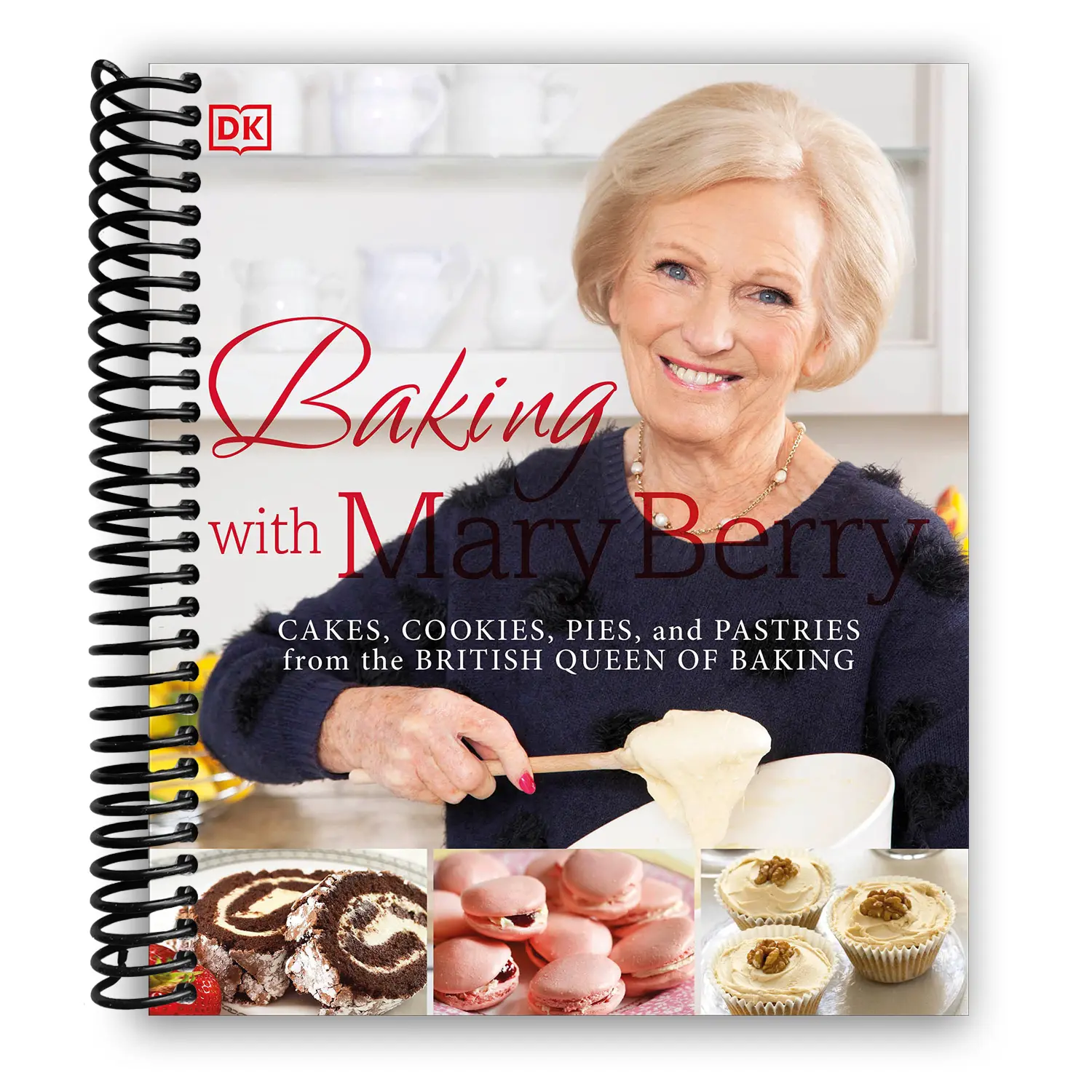 Baking with Mary Berry: English Home Cooking Cakes, Cookies, Pies & Pastries Cookbook for Bakers (Spiral-Bound, 192 Pages, 1.32 lbs), Full-Color Photographs