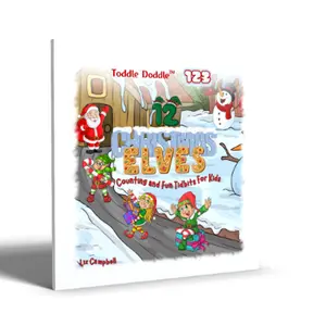 Toddle Doddle 123 - 12 Christmas Elves: Counting and Fun Tidbits Book for Kids
